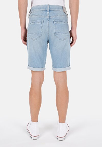 Afficher les détails de Short Bleu Slim Fit Homme