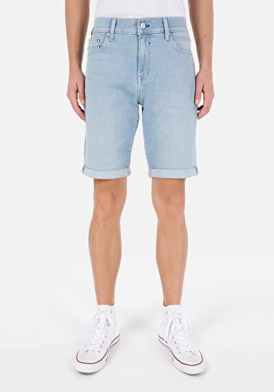 Image de Short Bleu Slim Fit Homme