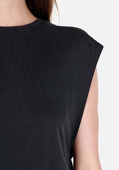 Image de T-shirt À Manches Courtes Anthracite Regular Fit Droit Femme