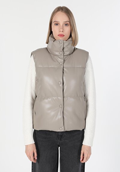 Afficher les détails de Gilet Blanc Regular Fit Femme