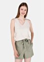 thumb-Afficher les détails de Tricot Ecru Slim Fit  Femme