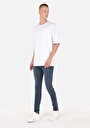 thumb-Afficher les détails de 041 Danny Pantalon Bleu Foncé Slim Leg Low Rise En Jean Slim Fit Homme