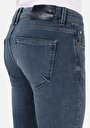 thumb-Afficher les détails de 041 Danny Pantalon Bleu Foncé Slim Leg Low Rise En Jean Slim Fit Homme