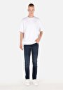 thumb-Afficher les détails de 041 Danny Pantalon Bleu Foncé Slim Leg Low Rise En Jean Slim Fit Homme