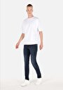 thumb-Afficher les détails de 041 Danny Pantalon Bleu Foncé Slim Leg Low Rise En Jean Slim Fit Homme