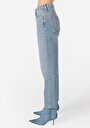 thumb-Afficher les détails de 896  Maria Pantalon Bleu   En  Mom Fit Femme