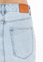 thumb-Afficher les détails de Jupe Bleu Slim Fit Droit Jean Maxi Femme