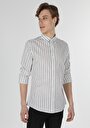 thumb-Afficher les détails de Chemise À Manches Longues Blanc Slim Fit   Homme