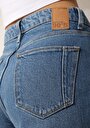 thumb-Afficher les détails de 896  Maria Pantalon Bleu   En  Mom Fit Femme