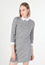 thumb-Afficher les détails de T-shirt À Manches Longues Gris Regular Fit  Femme