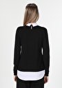 thumb-Afficher les détails de Pull Noir Slim Fit Manches Longues  Femme