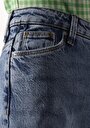 thumb-Afficher les détails de 896  Maria Pantalon Bleu   En  Mom Fit Femme