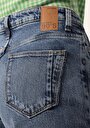 thumb-Afficher les détails de 896  Maria Pantalon Bleu   En  Mom Fit Femme