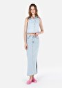thumb-Afficher les détails de Gilet Bleu Regular Fit Femme