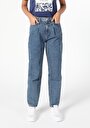 thumb-Afficher les détails de 886 Dennis Pantalon Bleu Tapered Leg  En  Slouchy Fit Femme