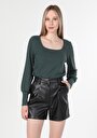 thumb-Afficher les détails de T-shirt À Manches Longues Vert Regular Fit  Femme