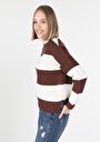 thumb-Afficher les détails de Pull Marron Regular Fit   Femme