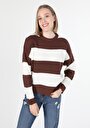 thumb-Afficher les détails de Pull Marron Regular Fit   Femme