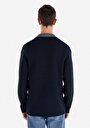 thumb-Afficher les détails de Cardigan Tricot Marine  Homme