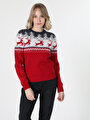 thumb-Afficher les détails de Pull Rouge Slim Fit   Femme