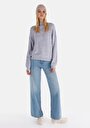 thumb-Afficher les détails de T-shirt À Manches Longues Bleu Regular Fit  Femme