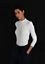 thumb-Afficher les détails de T-shirt À Manches Longues Blanc Slim Fit  Femme