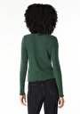 thumb-Afficher les détails de T-shirt À Manches Longues Vert Slim Fit  Femme