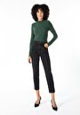 thumb-Afficher les détails de T-shirt À Manches Longues Vert Slim Fit  Femme