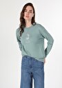 thumb-Afficher les détails de Pull-over Vert Regular Fit  Femme
