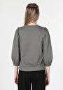 thumb-Afficher les détails de T-shirt À Manches Longues Gris Regular Fit  Femme
