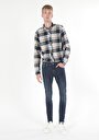 thumb-Afficher les détails de 040 Alex Pantalon Bleu Foncé Skinny  Leg  En  Skinny Fit Homme