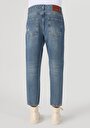 thumb-Afficher les détails de 057 Milas Pantalon Bleu   En  Loose Relaxed Fit Homme