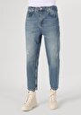 thumb-Afficher les détails de 057 Milas Pantalon Bleu   En  Loose Relaxed Fit Homme