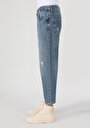 thumb-Afficher les détails de 057 Milas Pantalon Bleu   En  Loose Relaxed Fit Homme