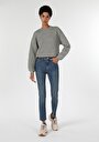 thumb-Afficher les détails de 703 Carla Pantalon Denim Straight Leg  En  Slim Fit Femme
