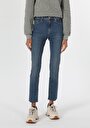 thumb-Afficher les détails de 703 Carla Pantalon Denim Straight Leg  En  Slim Fit Femme