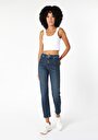 thumb-Afficher les détails de 703 Carla Pantalon Denim   En  Slim Fit Femme