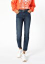 thumb-Afficher les détails de 703 Carla Pantalon Denim   En  Slim Fit Femme