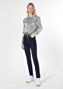 thumb-Afficher les détails de 703 Carla Pantalon  Straight Leg  En  Slim Fit Femme