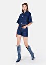 thumb-Afficher les détails de Short Noir Mom Fit Femme