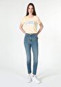 thumb-Afficher les détails de 760 Diana Pantalon Denim   En  Skinny Fit Femme