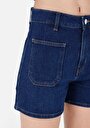 thumb-Afficher les détails de Short Noir Mom Fit Femme
