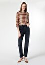 thumb-Afficher les détails de 792 Mila Pantalon Bleu Foncé   En  Regular Fit Femme