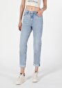 thumb-Afficher les détails de 893 Julia Pantalon Marine Tapered Leg  En  Boyfriend Fit Femme