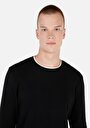 thumb-Afficher les détails de T-shirt À Manches Longues Noir Regular Fit  Homme