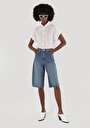 thumb-Afficher les détails de Short Bleu Wıde Fit Femme