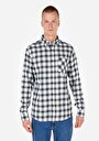 thumb-Afficher les détails de Chemise À Manches Longues Marine Slim Fit   Homme