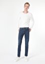 thumb-Afficher les détails de 044 Karl Pantalon Bleu Foncé Straight Leg  En  Straight Fit Homme