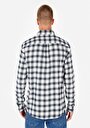 thumb-Afficher les détails de Chemise À Manches Longues Marine Slim Fit   Homme