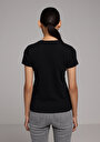 thumb-Afficher les détails de T-shirt À Manches Courtes Noir Slim Fit Droit Femme